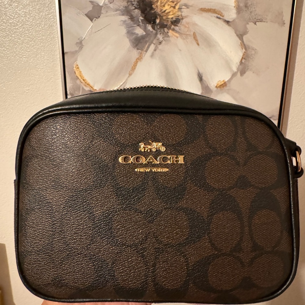 Coach Brown and Black Crossbody Bag